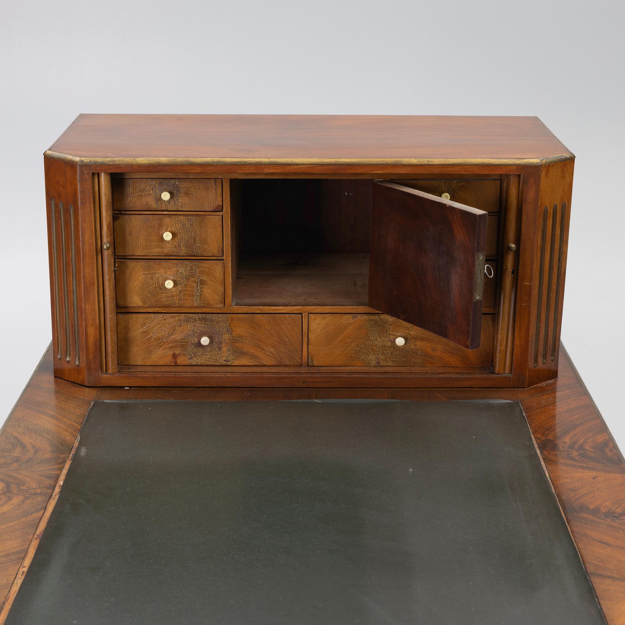 Desk with a superstructure, late Gustavian, circa 1800.