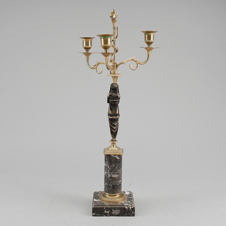 KANDELABER, sengustaviansk, omkring 1800.