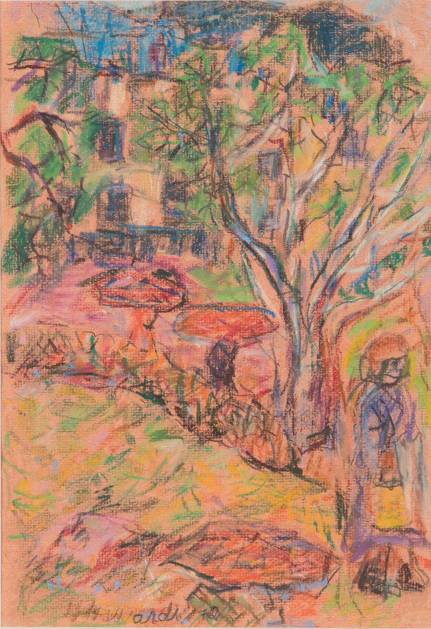 Rafael Wardi, färgkrita, signerad och daterad -70.