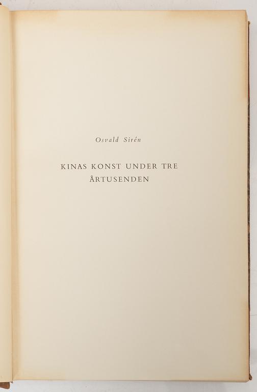 Osvald Sirén, "Chinese Art over Three Millennia", vol I-II, Stockholm 1942 and 1943.