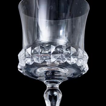 Ingeborg Lundin, glasservis, 34 delar,  "Silvia", Orrefors.