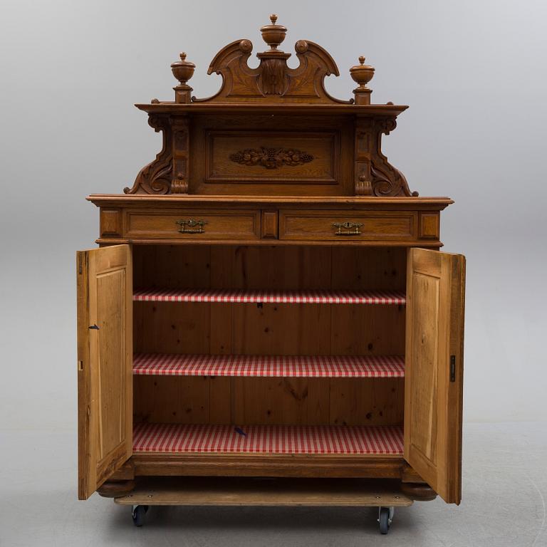 A second half of the 19th century oak cupboard.