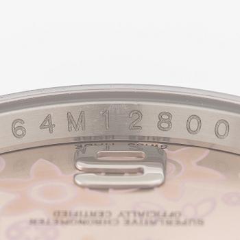 Rolex, Oyster Perpetual, Datejust, "Floral Dial", wristwatch, 36 mm.