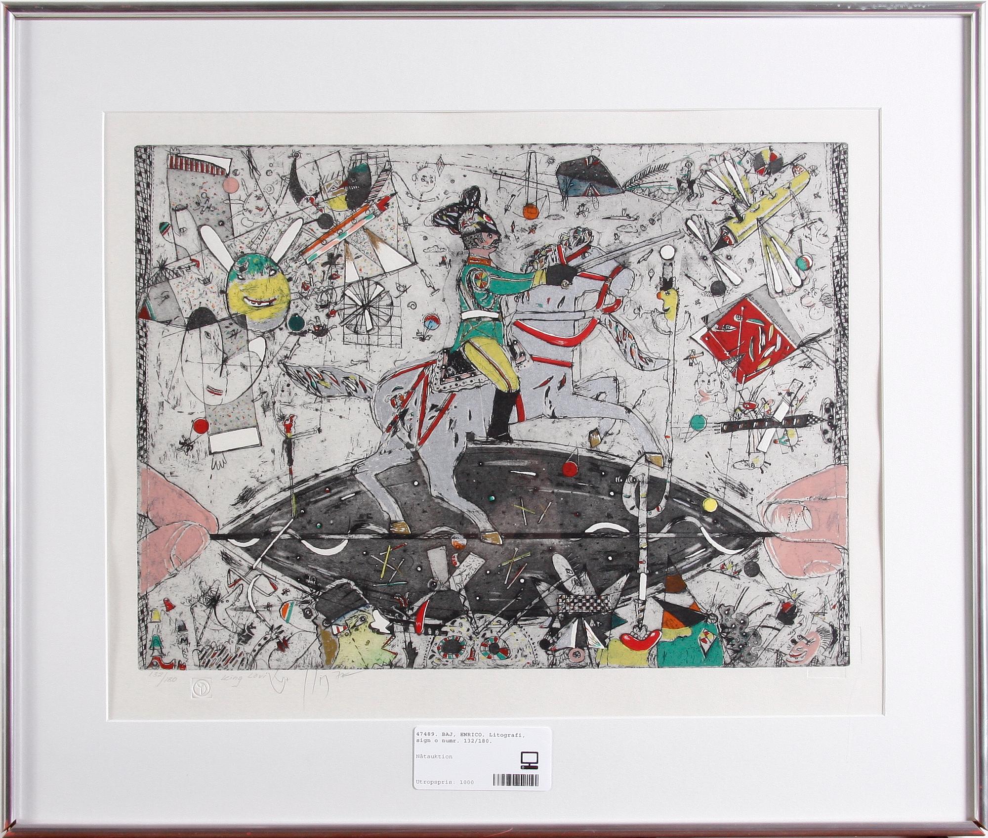 KRALLIS, JORGO. Litografi, sign o numr. 132/180.