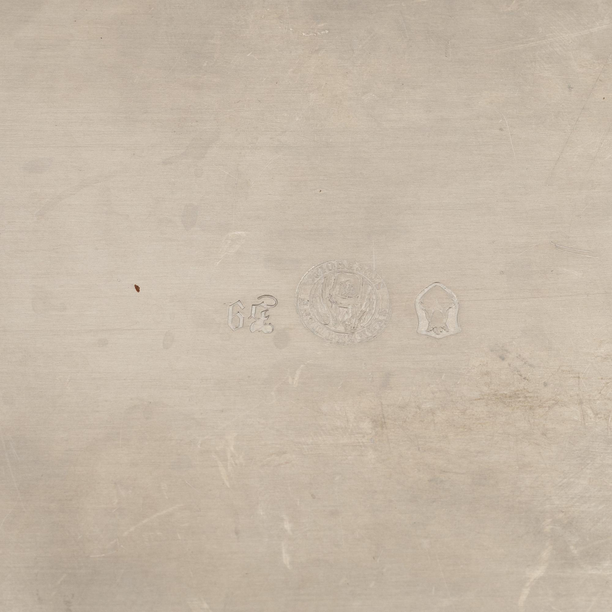 Estrid Ericson, bricka, tenn, Firma Svenskt Tenn, Stockholm, 1952.