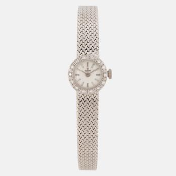 A ladies watch  "Exquisit".14K white gold with diamonds.