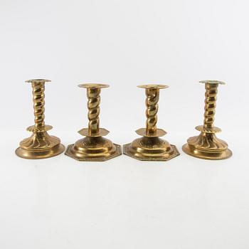 Candelabras 2 pairs Baroque style first half of the 20th century.
