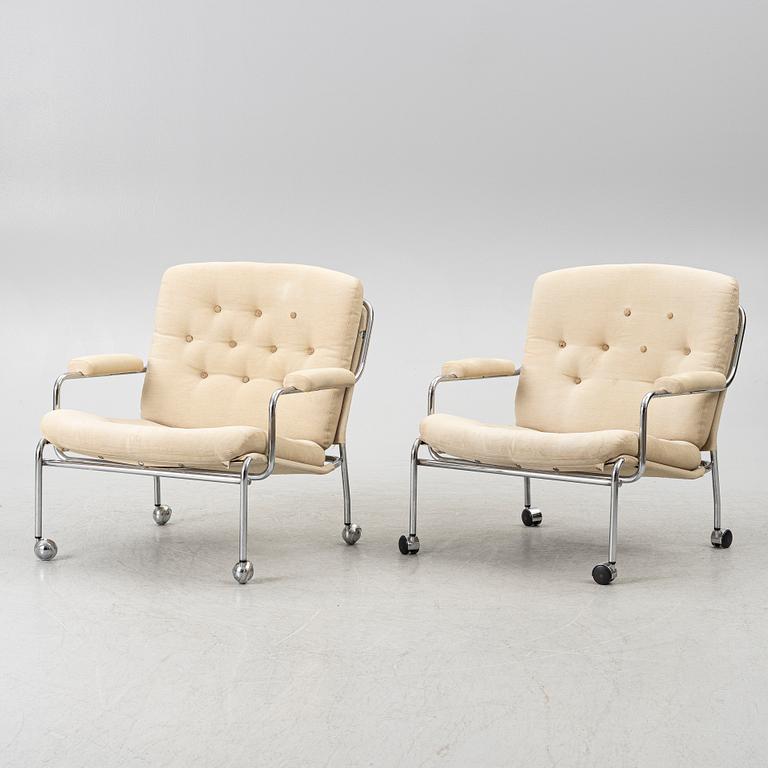 Fåtöljer, ett par, 1970-80-tal.