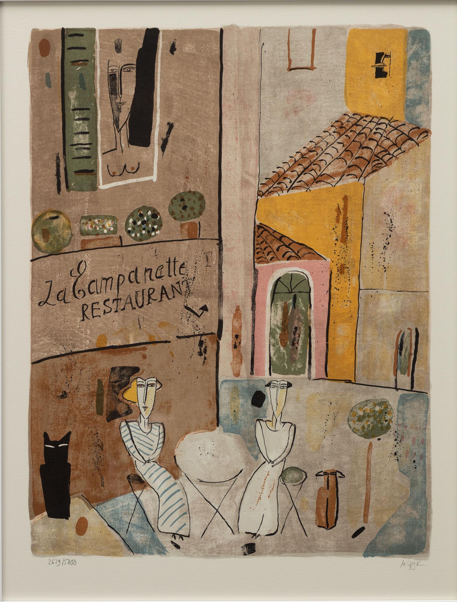 Madeleine Pyk, "Restaurant La Campanette".