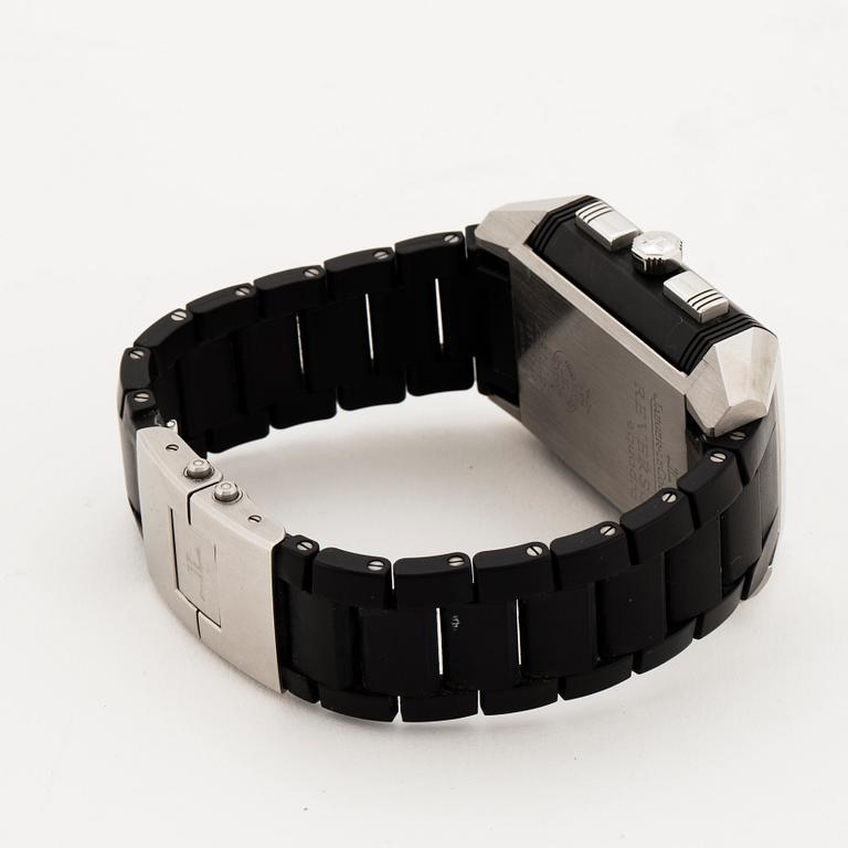Jaeger-LeCoultre, Reverso, Squadro World Chrono Polo Field, rannekello, kronografi, 36,5 x 53 mm.