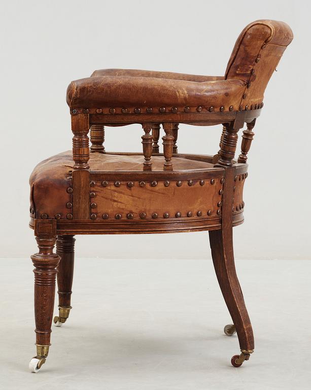 SKRIVBORDSSTOL, empire, 1800-talets andra hälft.