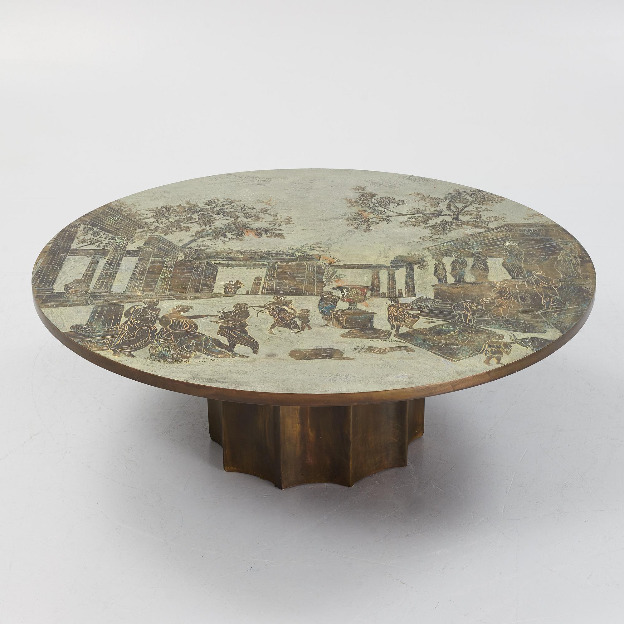 Philip & Kelvin LaVerne, an "Odyssey" coffee table, USA 1960s-70s.