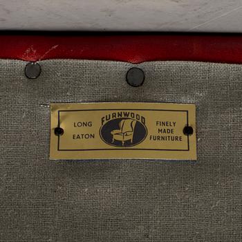 SOFFA, Chesterfield-modell, Furnwood 1900-talets andra hälft. England.