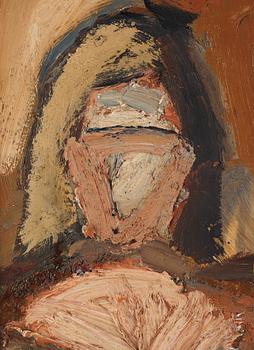 Evert Lundquist, oil on canvas, signed and dated Sicily 1948 verso.