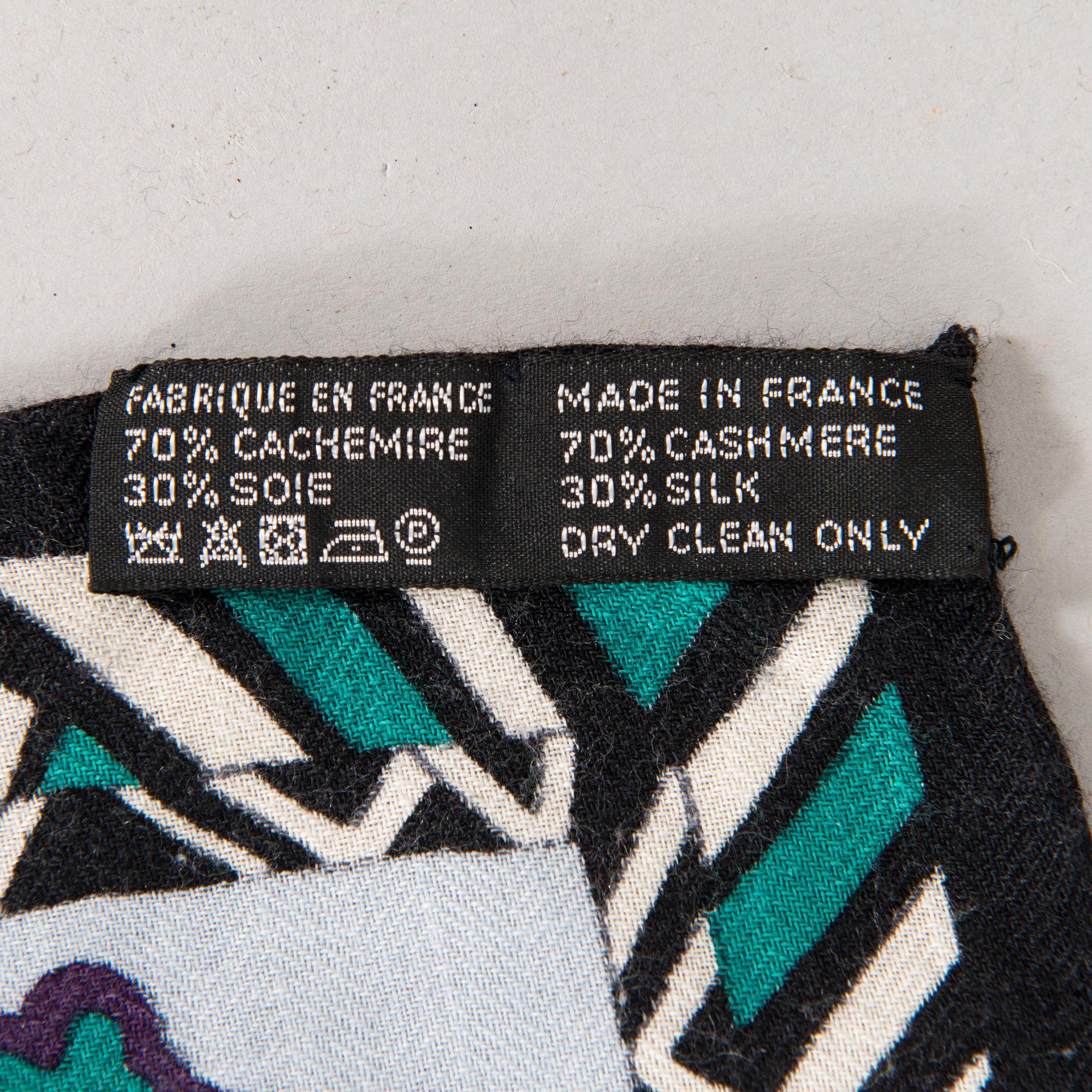 Hermès, a 'Zenobie, Reine De Palmyre' shawl.