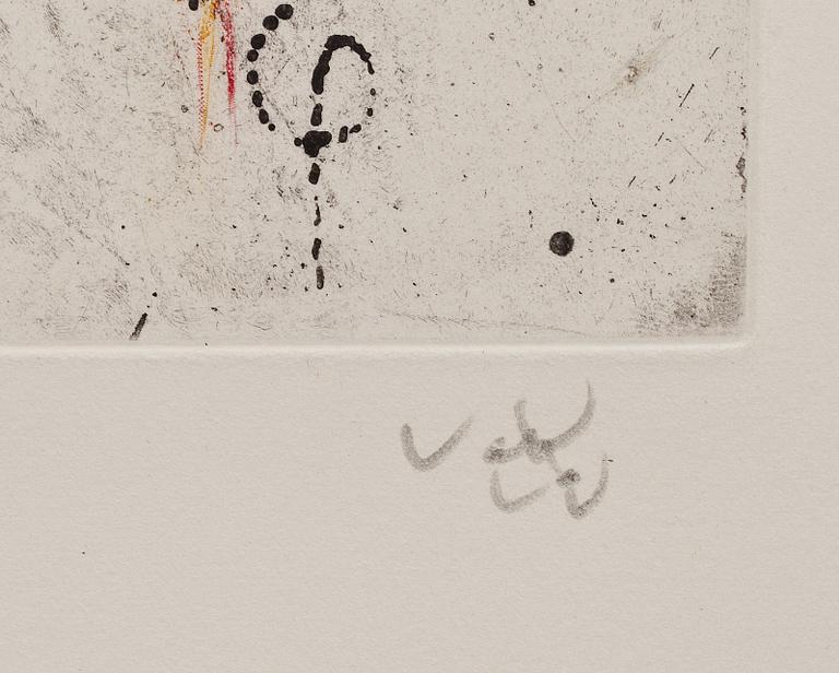 ROBERTO MATTA, färgetsning, signerad och numrerad 71/100.