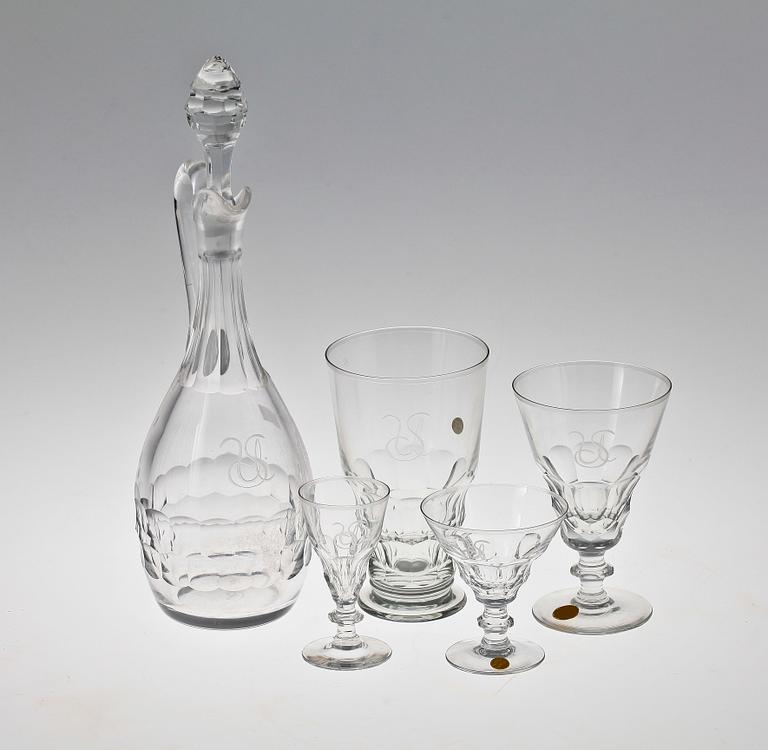 GLASSERVIS, 36 delar, Kosta.