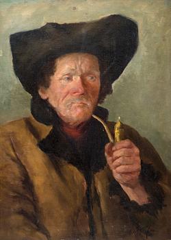 167. Oskar Hoffmann, MAN WITH PIPE.