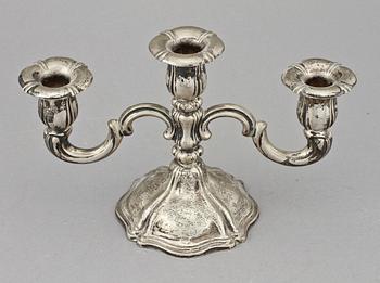 KANDELABER, silver, 1900-tal.