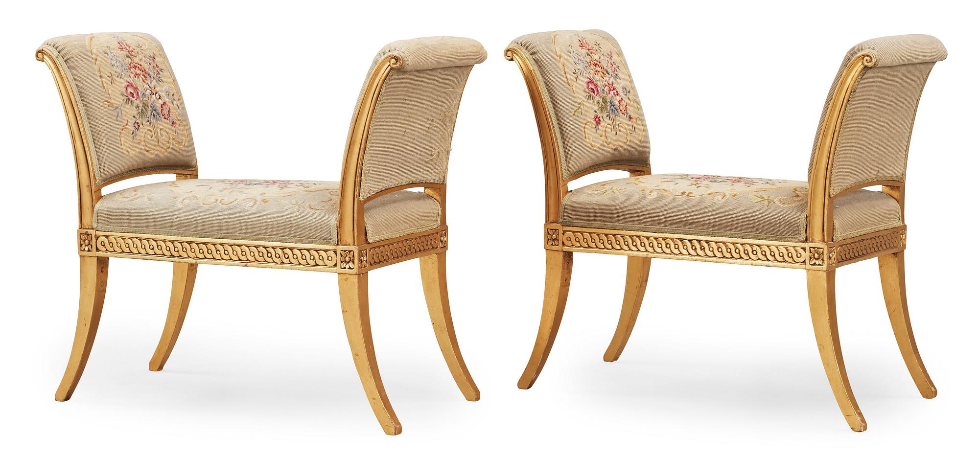 BANKETTER, ett par. Sengustavianska, 1700-talets slut.