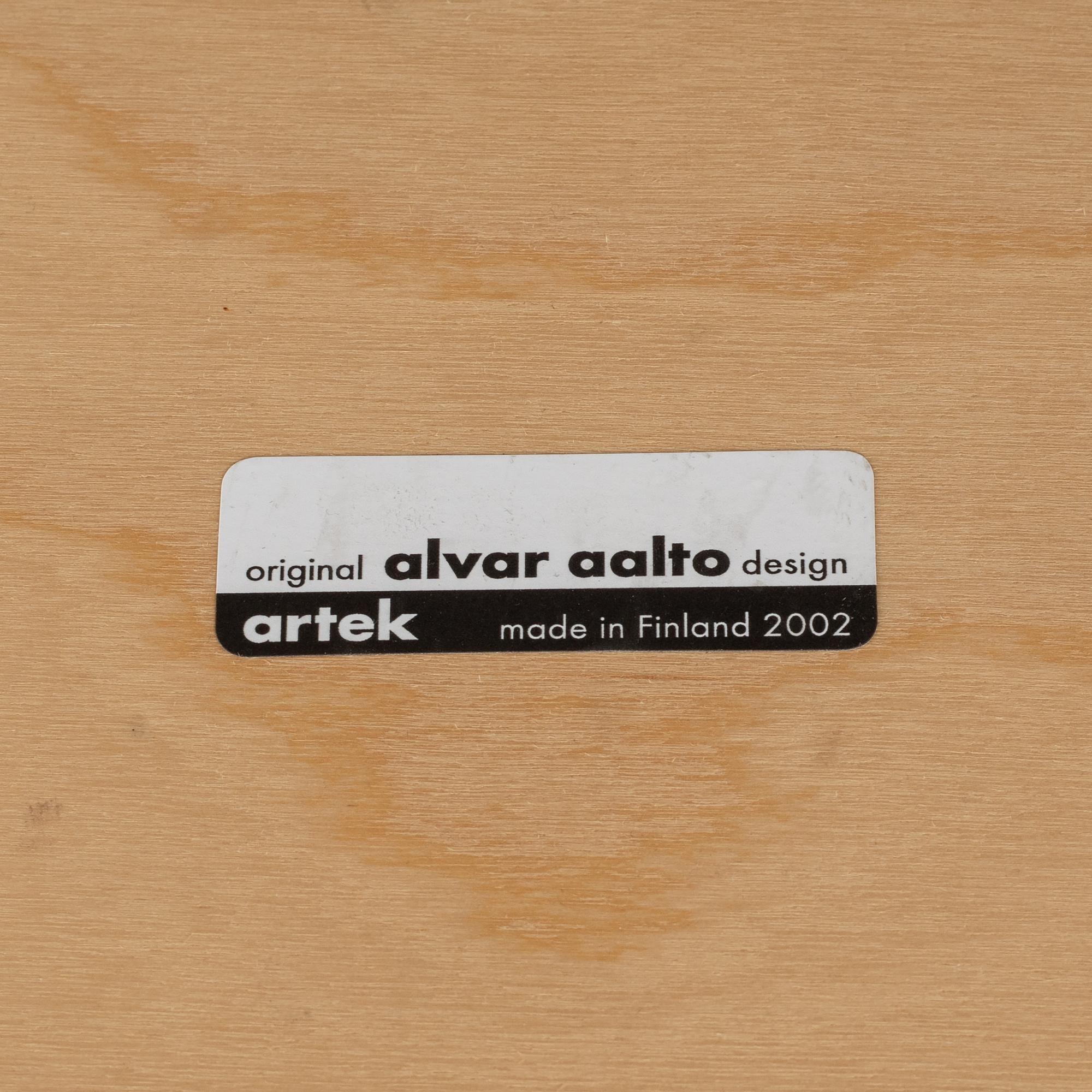 Alvar Aalto, a birch coffee table, Artek, Finland, 2002.