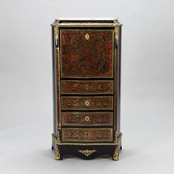 A Boulle style secretaire from latter half of the 19th century.