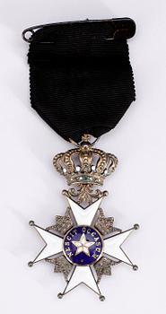 ORDENSTECKEN, Nordstjärneorden, svart band. 1900-tal.