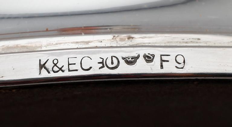 LJUSSTAKAR, 1 par, silver, K&EC, 1956.