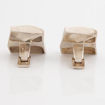 Björn Weckström, manschettknappar, sterlingsilver. Lapponia 1970-71.