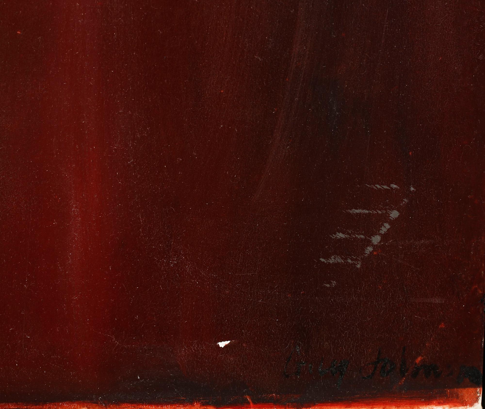 GUY JOHNSON, oil on panel, signed, painted 1974.