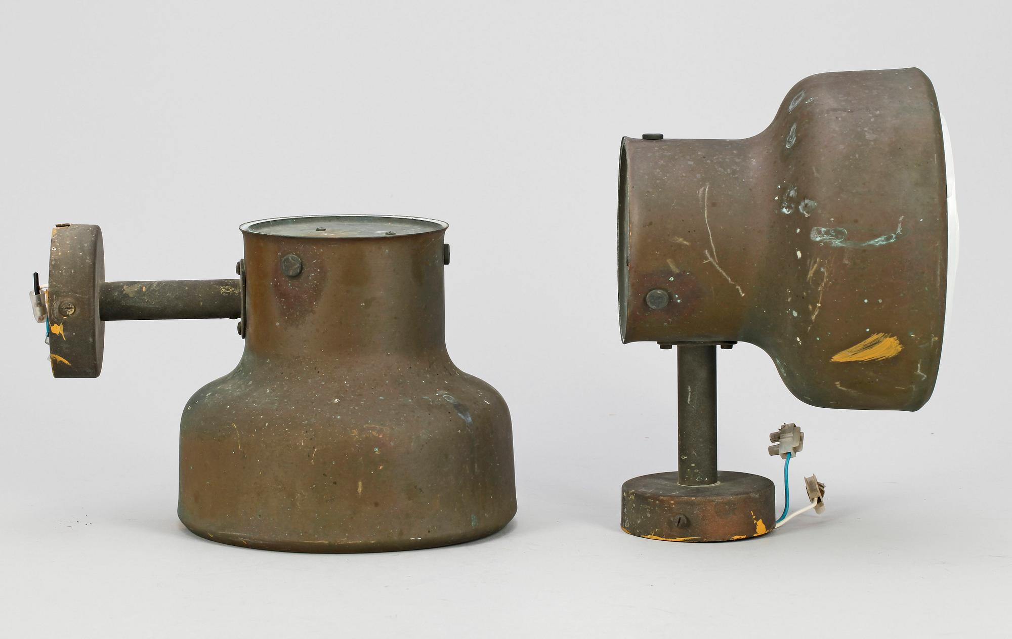 UTOMHUSBELYSNING, ett par, metall, Ateljé Lyktan, 1900-talets sista kvartal.