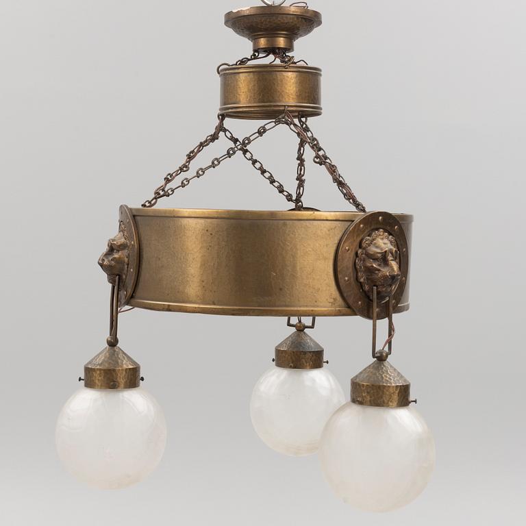 An early 20th century ceiling lamp.