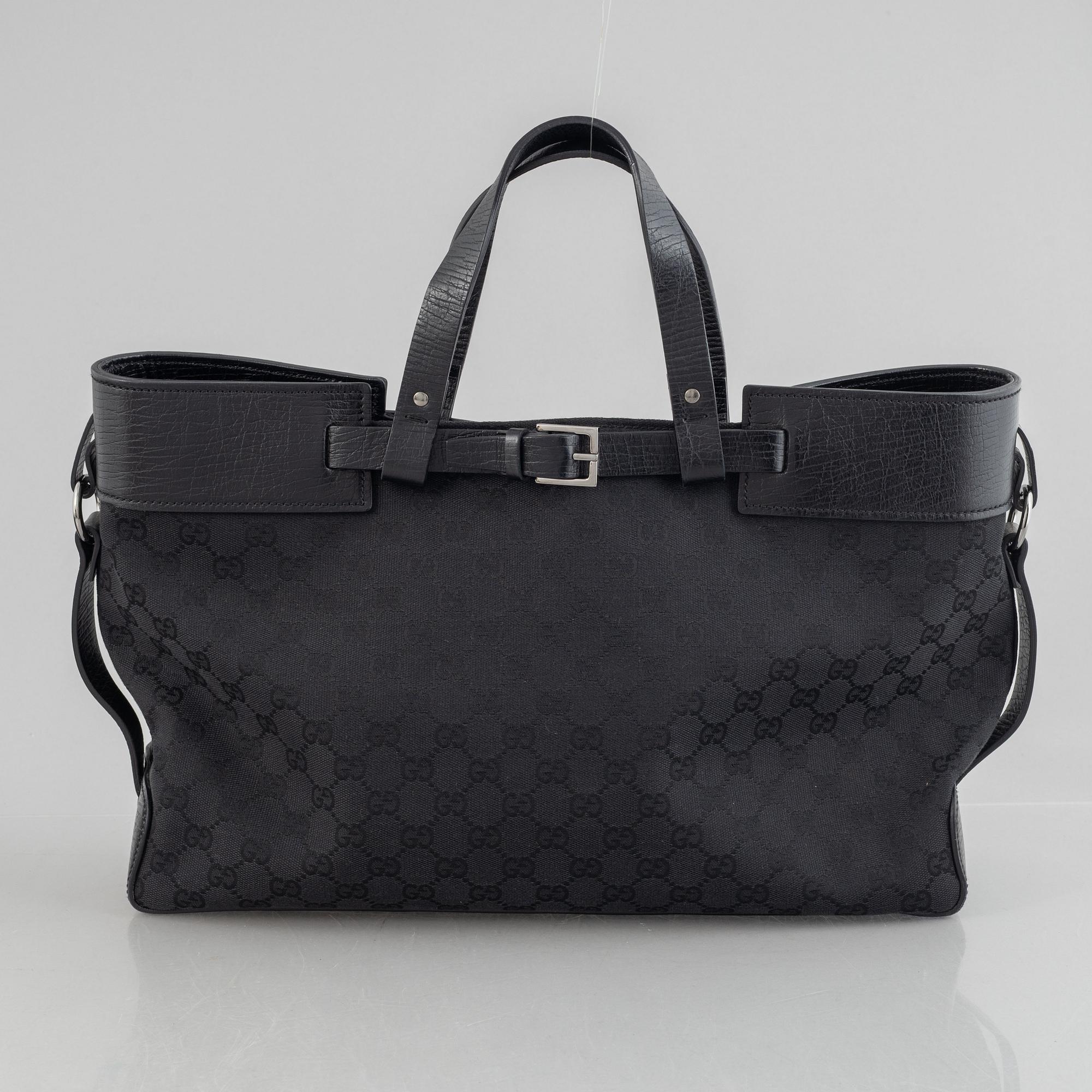 Gucci, A monogram canvas tote bag.