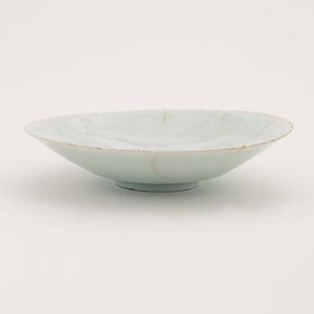 A qingbai dish, Song dynasty (960-1279).