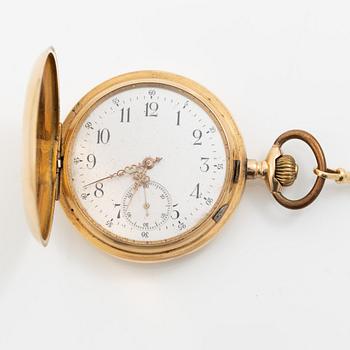 Pocket watch, hunter, 51 mm.