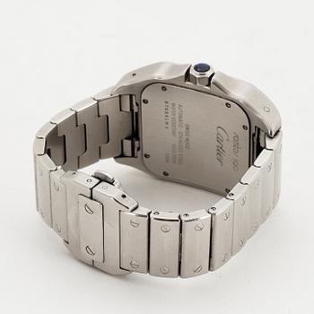 Cartier, Santos 100, wristwatch, 38 x 38 mm.