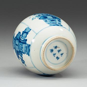 TEKRUKA, porslin. Qing dynastin, Kangxi (1662-1722), med Chenghuas märke.