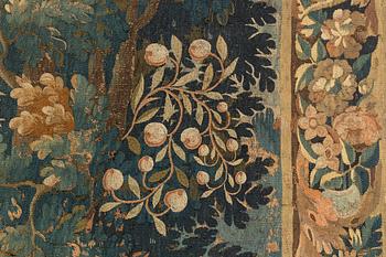 A tapestry, "Verdure", tapestry weave, ca  386 x 289 cm, Flanders, the first half of the 18th century.