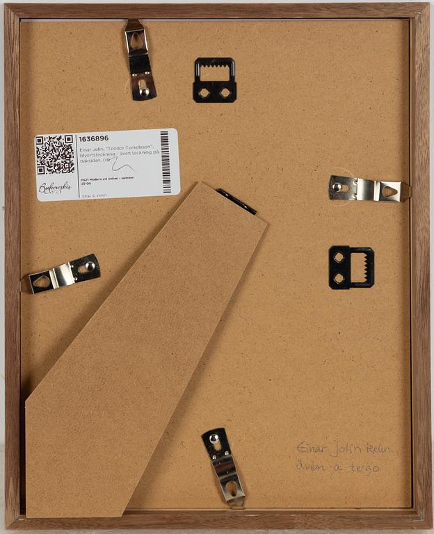 Einar Jolin, "Teodor Torkelsson" Portrait of a Lady verso.