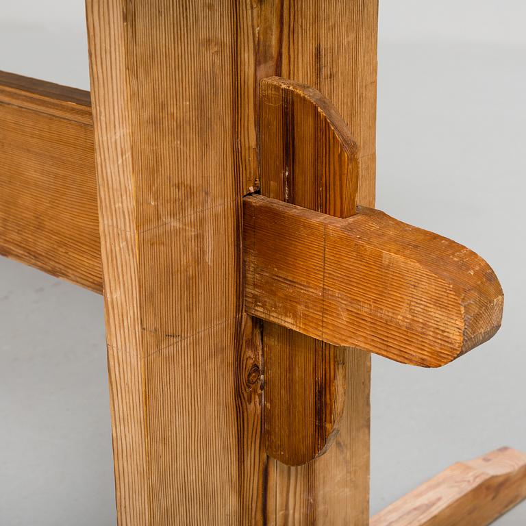 a Swedish pine table from around 1900.