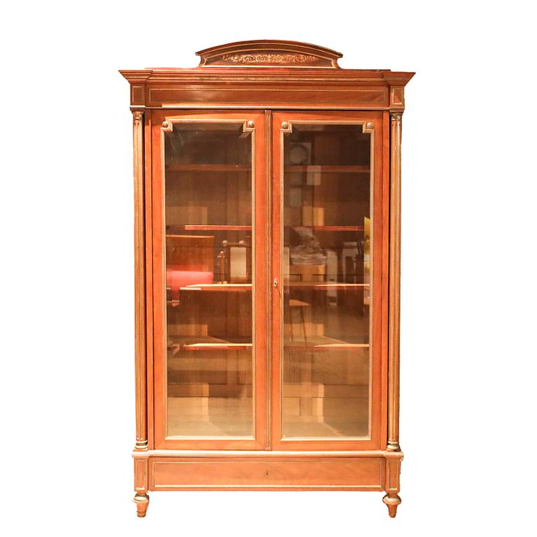 Cabinet in the Empire style, circa 1900.