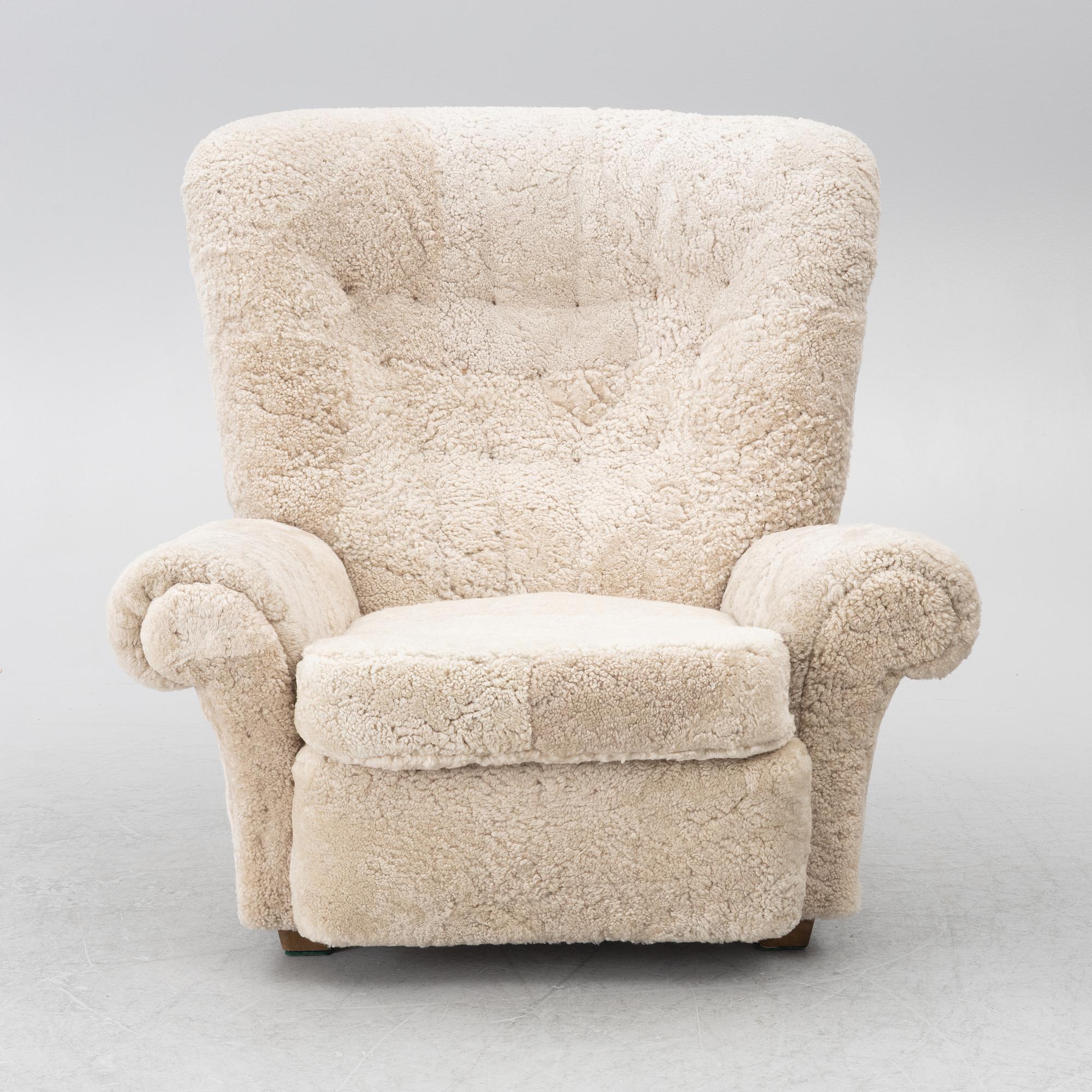 A lounge chair, Swedish Modern, first half of the 20th century.