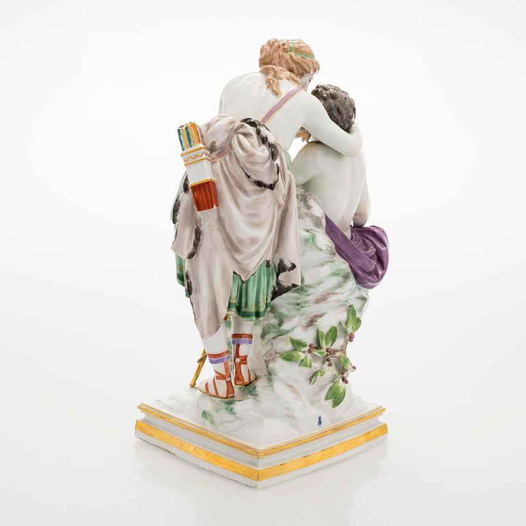 A porcelain figure group, probably Meissen, early 1900s.