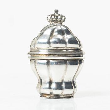 Rokoko, A Swedish silver box, mark of Lars Engström, Malmö, active 1753-1759 (1761).