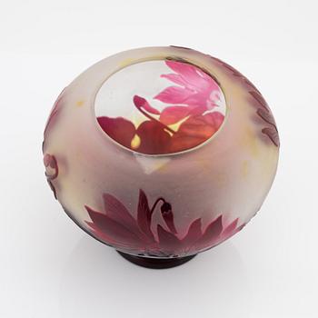 Emile Gallé, an Art Nouveau cameo glass vase, Nancy, France.
