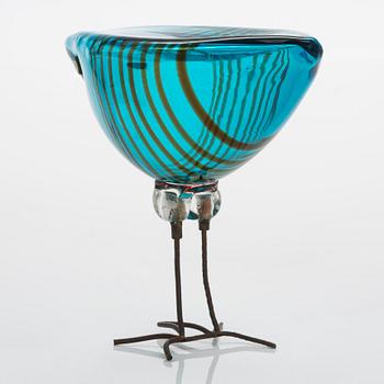 Alessandro Pianon, "Pulcino", skulptur, glas, Vistosi, Murano, Italien 1960-tal.