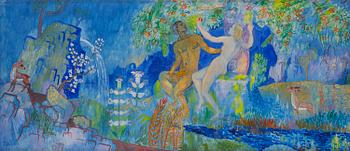 656. Isaac Grünewald, "Par under Edens Äppelträd" from Paradissviten.