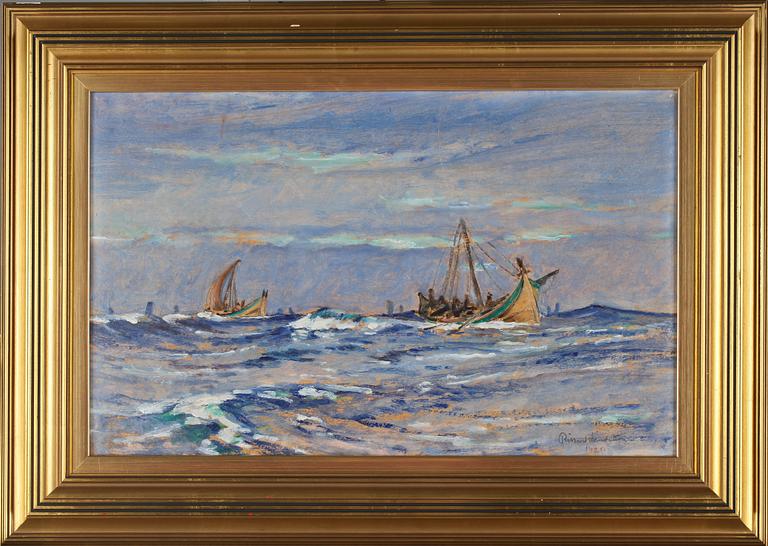 RIKARD LINDSTRÖM, olja på pappannå, signerad och daterad 1920.