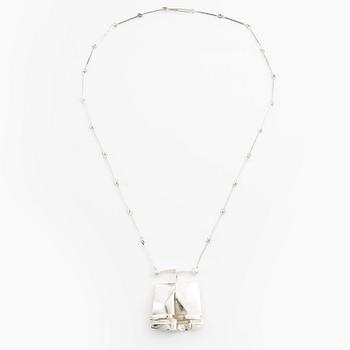 Björn Weckström, Necklace "O2X", sterling silver. Lapponia 1971.
