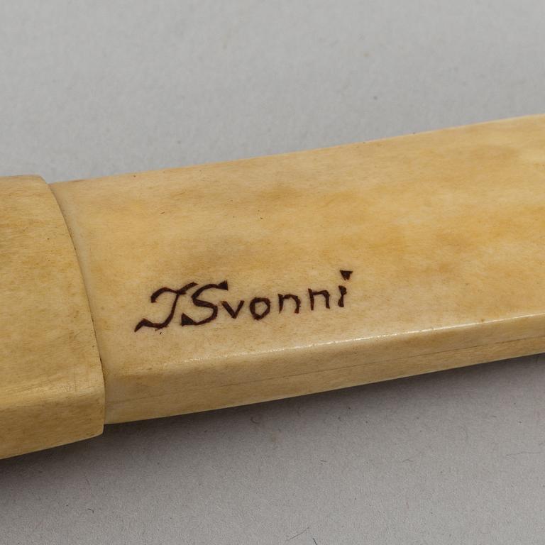 SAMEKNIV, renhorn, signerad Ingvar Svonni.